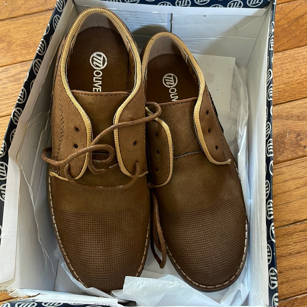 Oliver Mason - Brown Dress Shoe Size 12 Boys